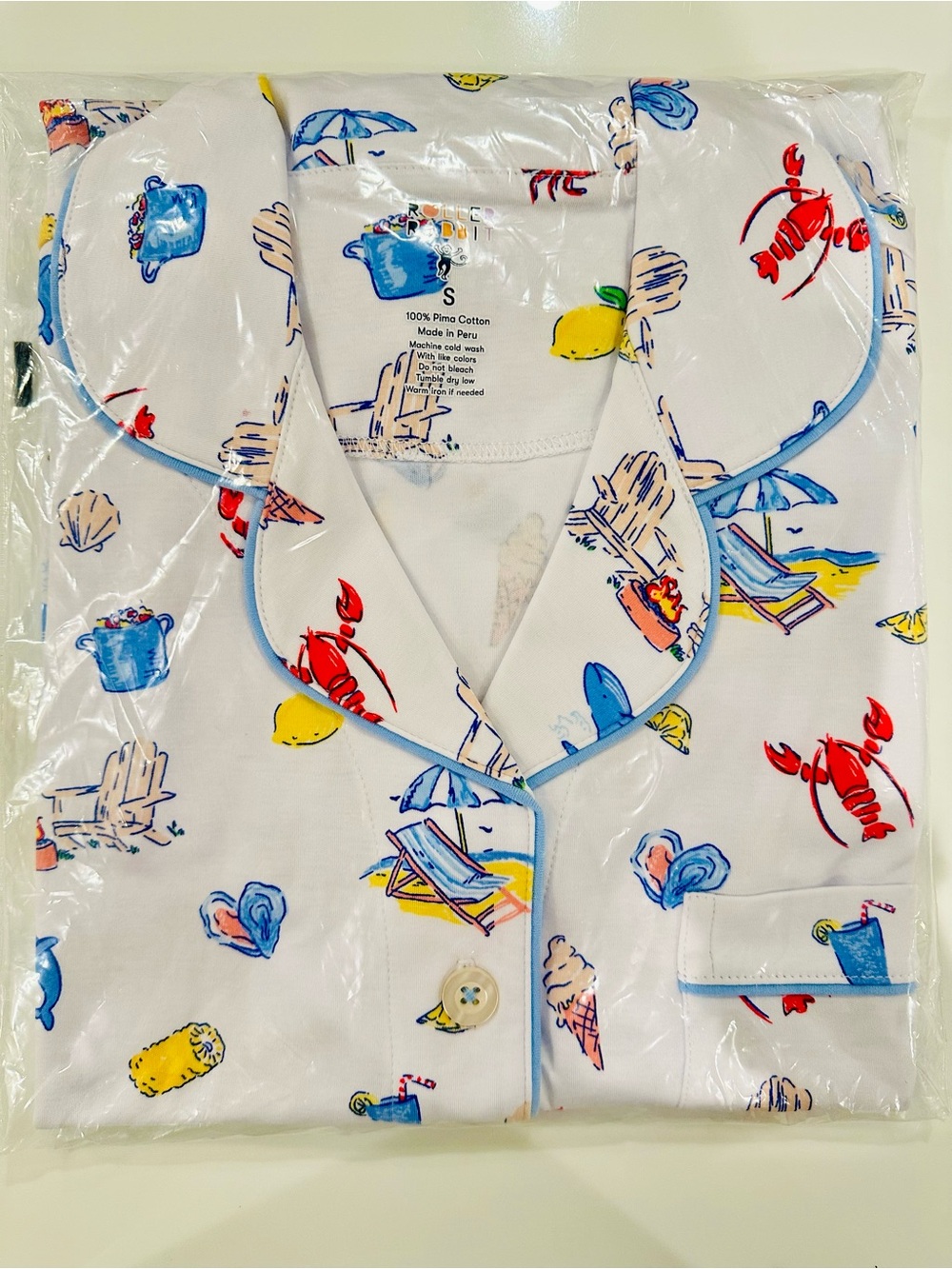 Roller Rabbit Catch Of The Day Polo Pajama Set
